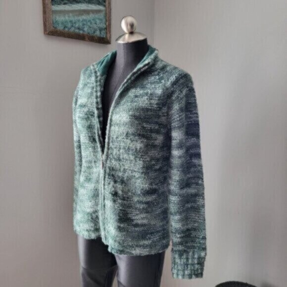 Eddie Bauer Knit  Cardigan Sweater Sz M - Picture 1 of 11